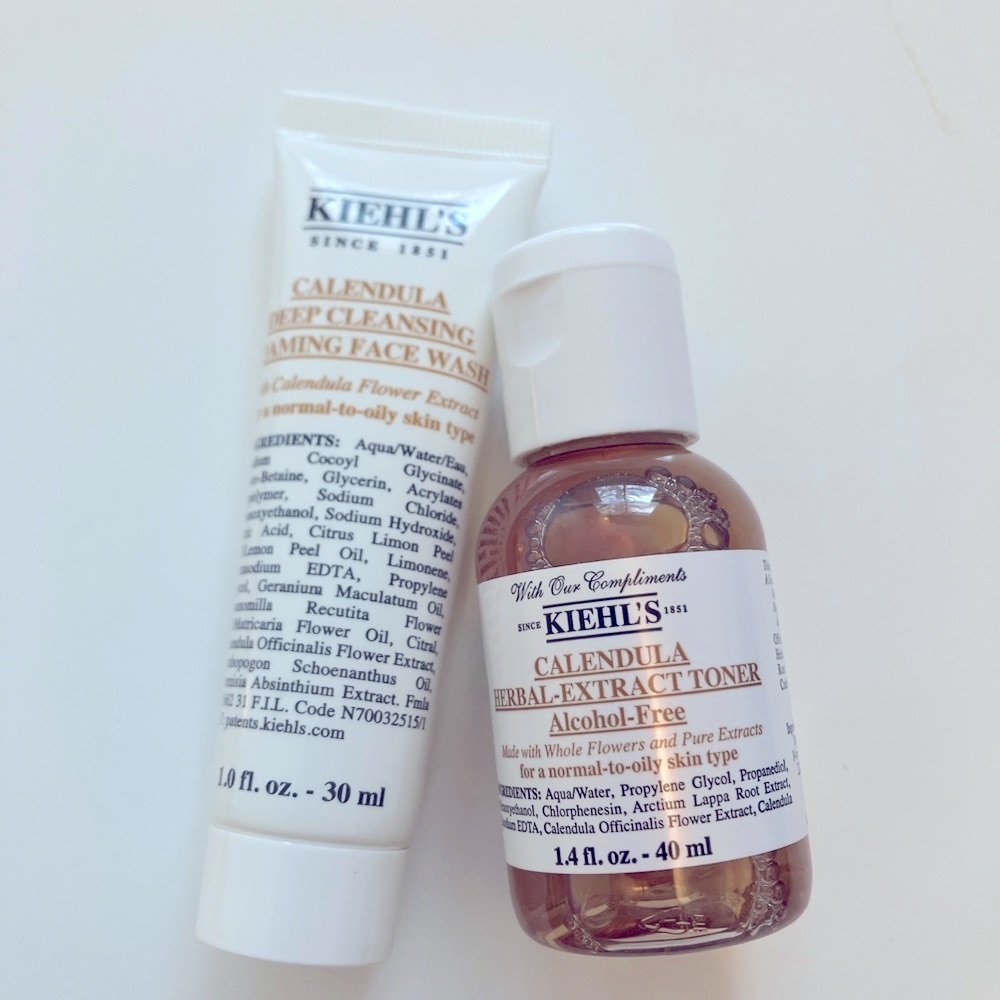 SOLD Kiehl’s Mini Calendula Face Wash/Cleanser & Toner Set